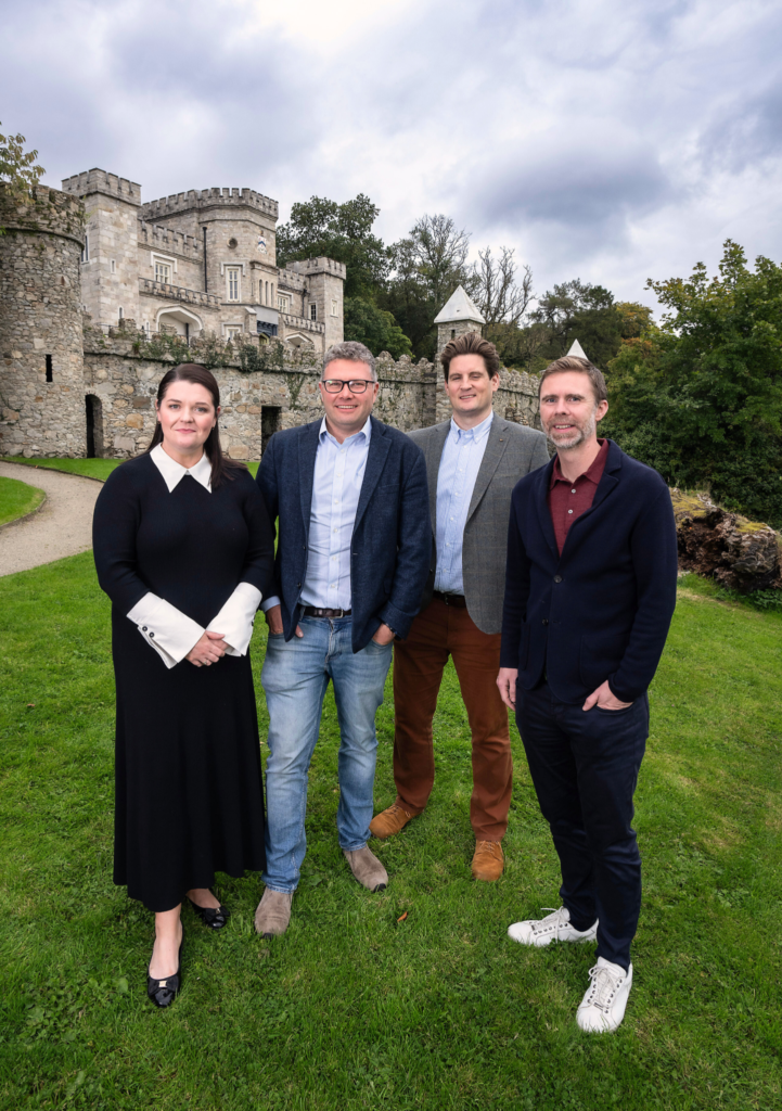 Richie with three ecommerce leaders at Killeavy Castle